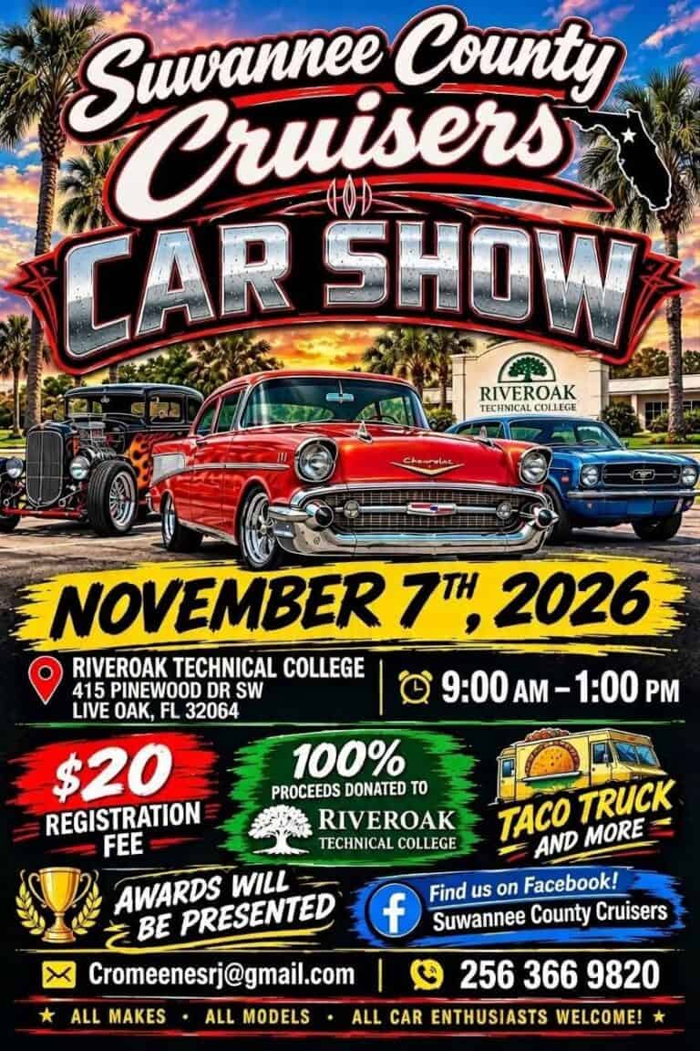 Suwannee County Cruisers Car Show car show in Live Oak, FL