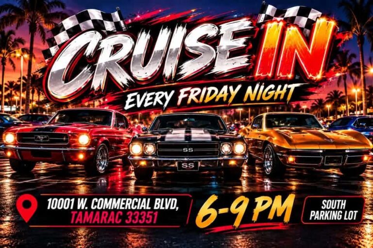 Tamarac Cruise in car show in Tamarac, FL
