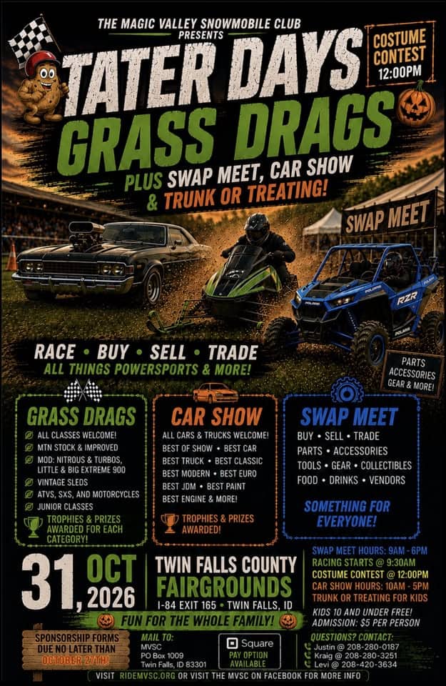 Tater Days Grass Drags car show in Twin Falls, ID