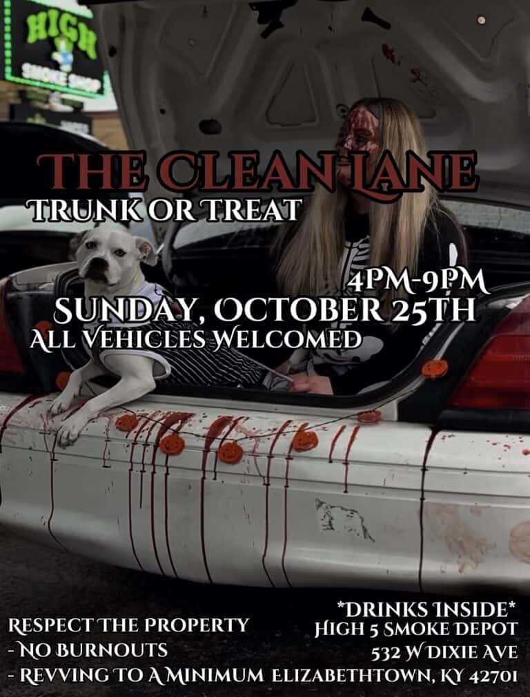The Clean Lane Trunk or Treat car show in Elizabethtown, KY