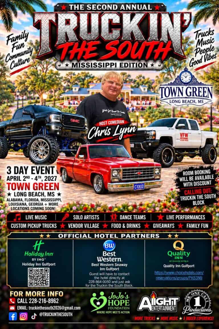 The Second Annual Truckin the South Mississippi Edition car show in Long Beach, MS