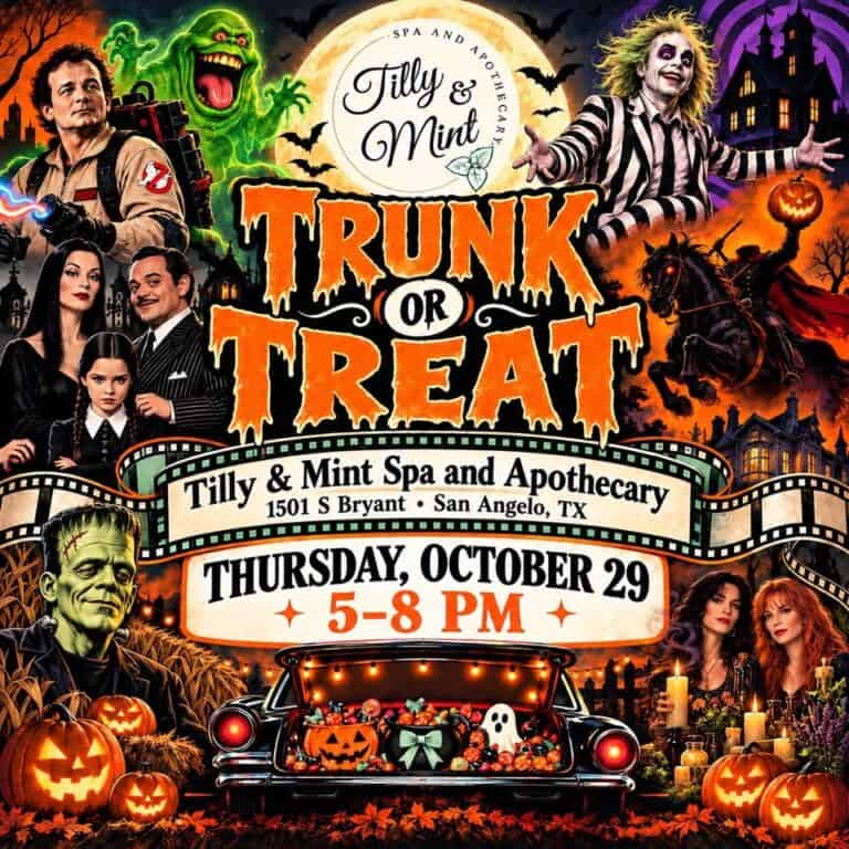 Tilly & Mint Trunk or Treat car show in San Angelo, TX