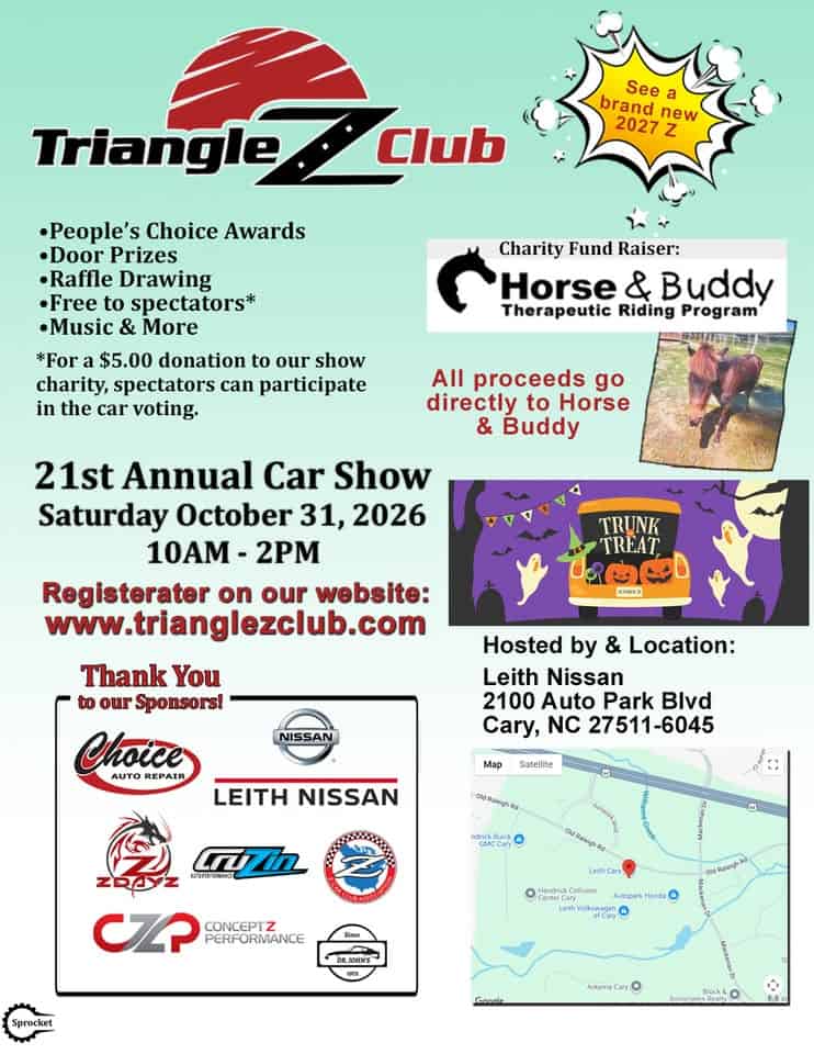 Triangle Z Club Car Show car show in Cary, NC