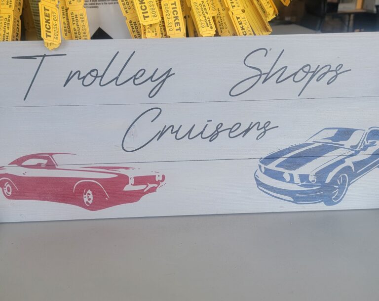Trolley Shop Cruisers Car Show car show in East Bangor, PA