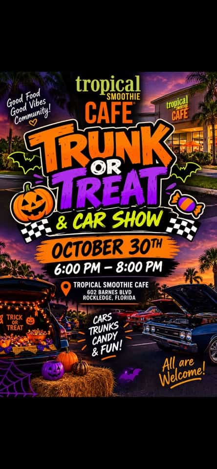 Tropical Smoothie Café Rockledge Trunk or Treat & Car Show car show in Rockledge, FL