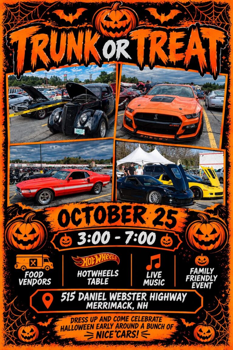 Trunk or Treat at 515 Daniel Webster Highway car show in Merrimack, NH