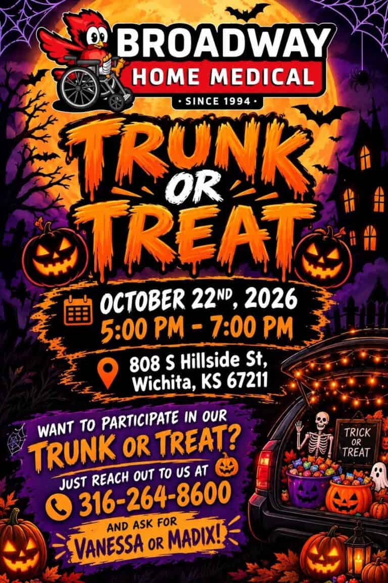 Trunk or Treat at Broadway Home Medical car show in Wichita, KS