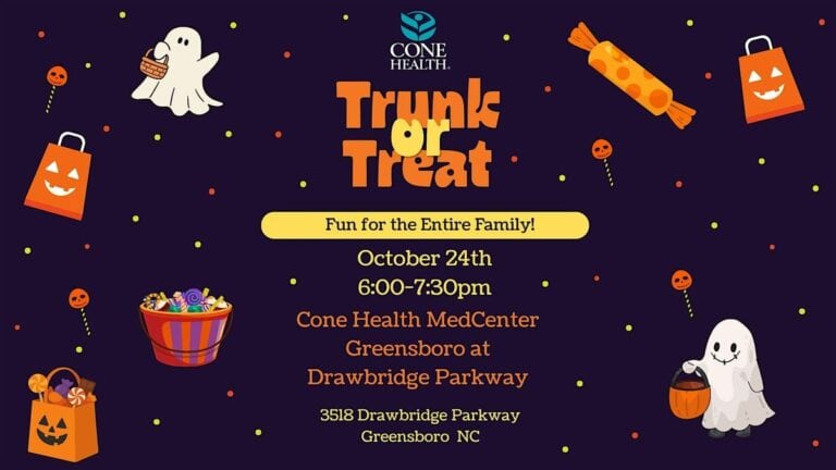 Trunk or Treat at Cone Health MedCenter Greensboro car show in Greensboro, NC