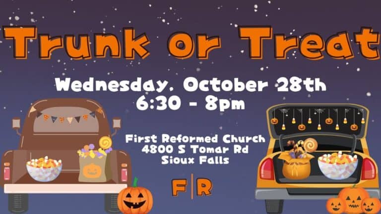 Trunk or Treat at First Reformed Church car show in Sioux Falls, SD