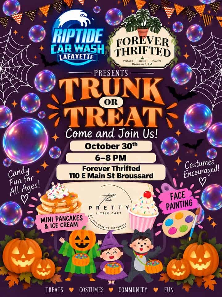 Trunk or Treat at Forever Thrifted car show in Broussard, LA