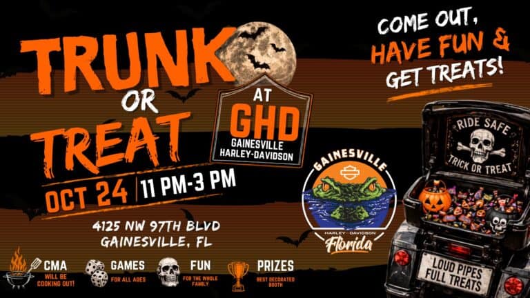 Trunk or Treat at GHD Gainesville Harley-Davidson car show in Gainesville, FL