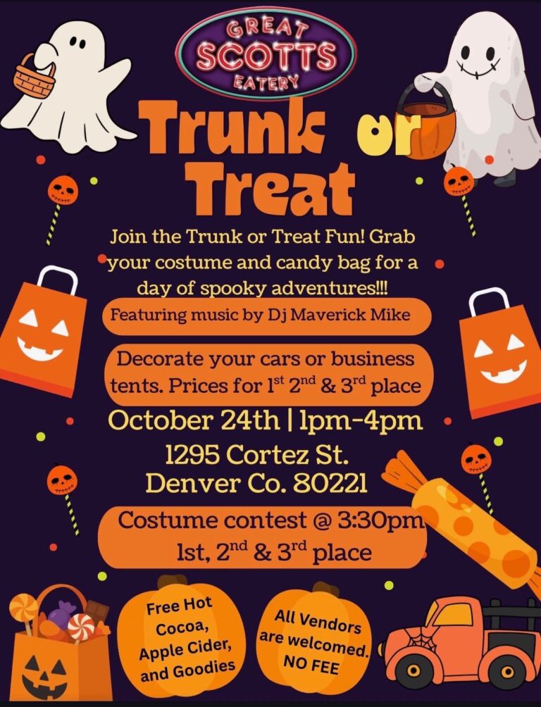 Trunk Or Treat At Great Scotts Eatery car show in Denver, CO