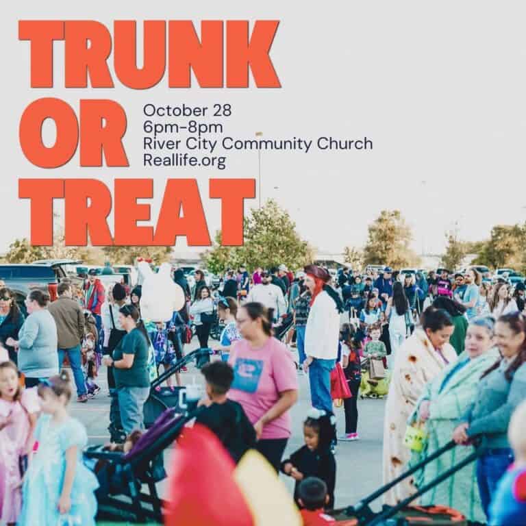 Trunk or Treat at River City Community Church car show in Schertz, TX