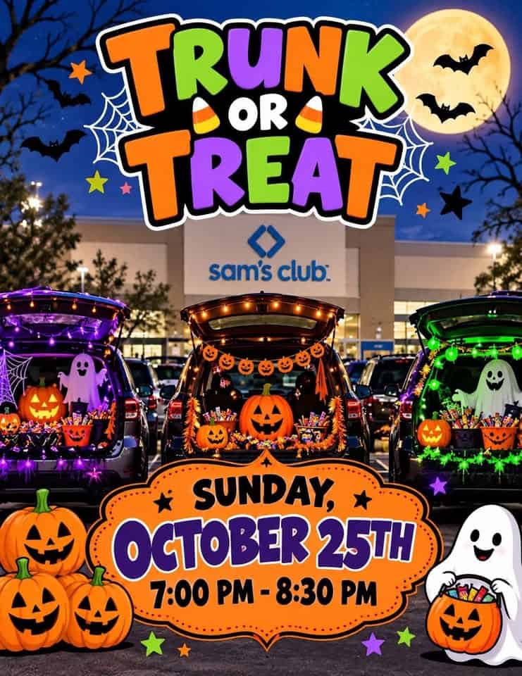 Trunk or Treat at Sam’s Club car show in Greensboro, NC