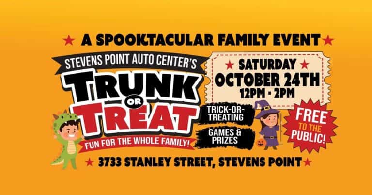 Trunk or Treat at Stevens Point Auto Center event at Stevens Point Auto Center in Stevens Point, WI on October 24, 2026