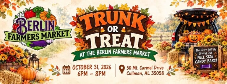 Trunk or Treat at the Berlin Farmers Market car show in Cullman, AL