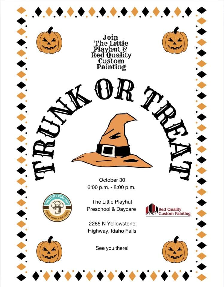 Trunk or Treat at The Little Playhut event at The Little Playhut Preschool & Daycare in Idaho Falls, ID