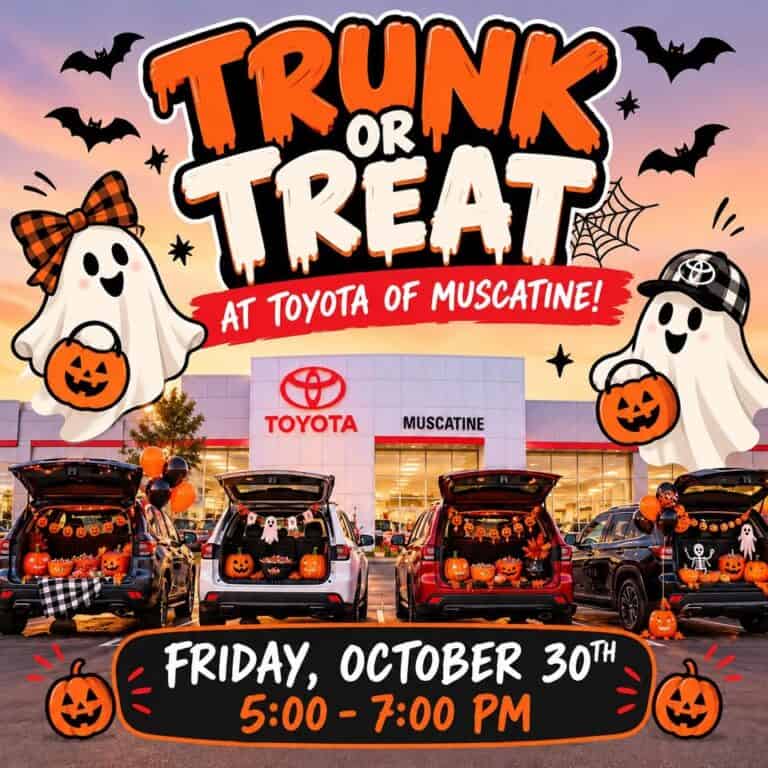 Trunk or Treat at Toyota of Muscatine car show in Muscatine, IA