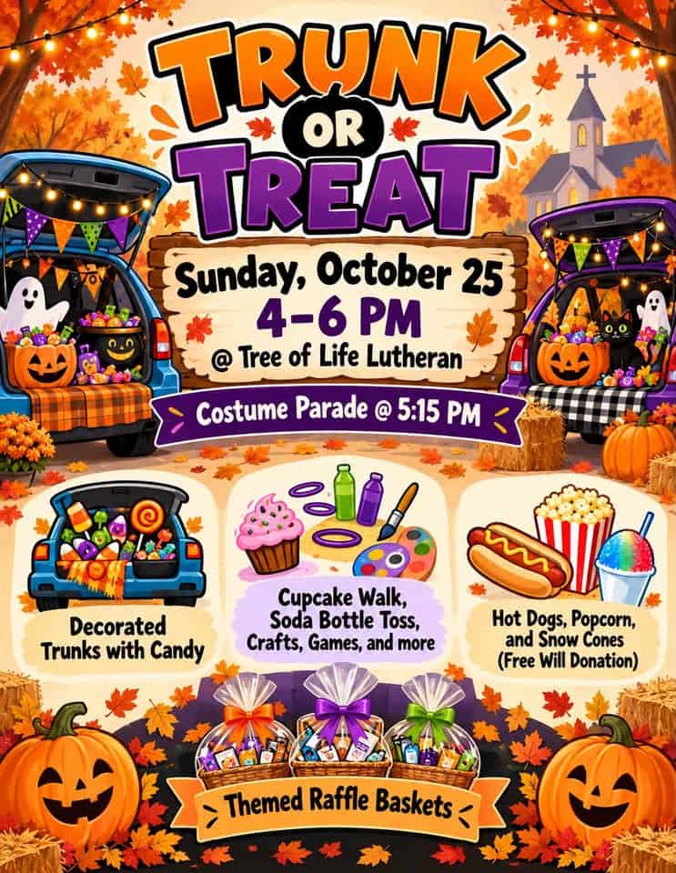 Trunk or Treat at Tree of Life Lutheran car show in Conroe, TX