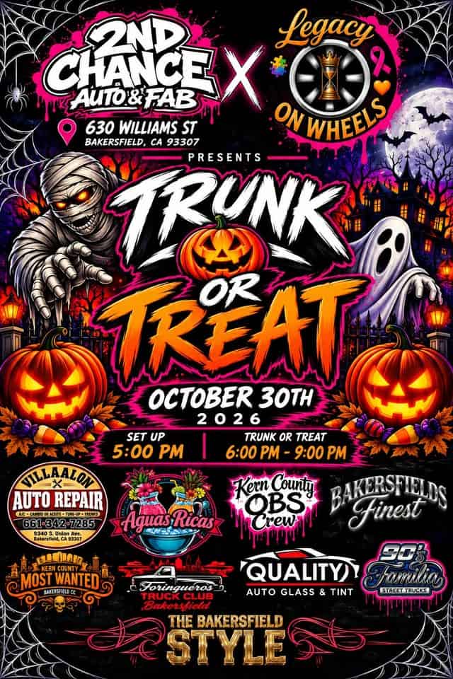 Trunk Or Treat By 2nd Chance Auto & Fab car show in Bakersfield, CA