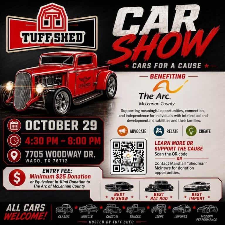 Tuff Shed Cars For A Cause Car Show car show in Waco, TX
