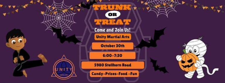 Unity Martial Arts Trunk or Treat car show in Fort Wayne, IN