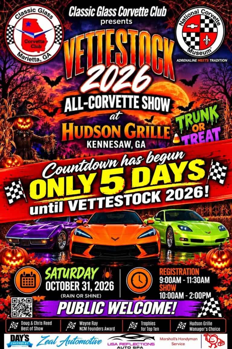 Vettestock All-Corvette Show car show in Kennesaw, GA