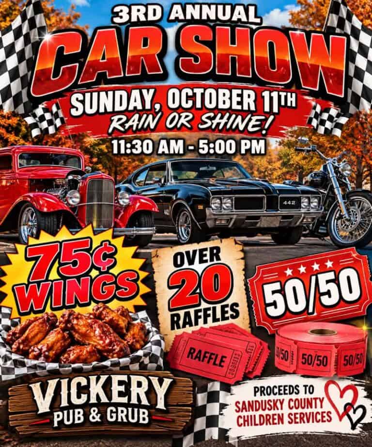 Vickery Pub & Grub 3rd Annual Car Show car show in Vickery, OH