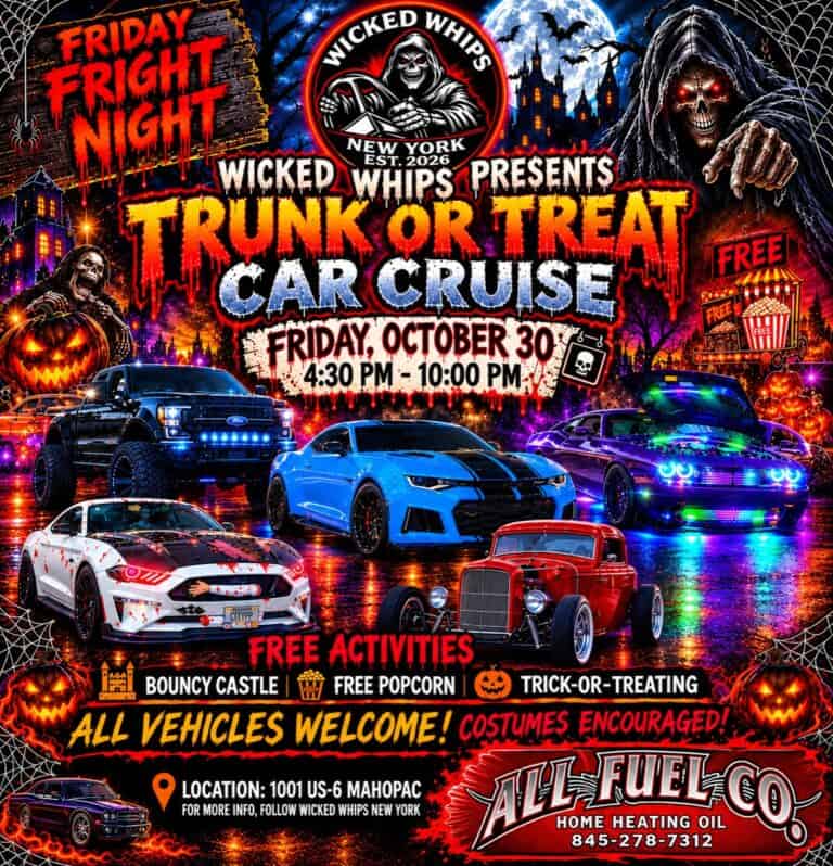 Wicked Whips Trunk or Treat Car Cruise car show in Mahopac, NY