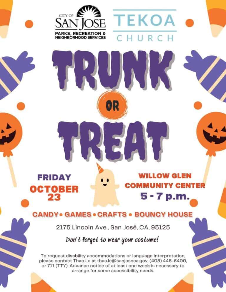 Willow Glen Trunk or Treat car show in San Jose, CA