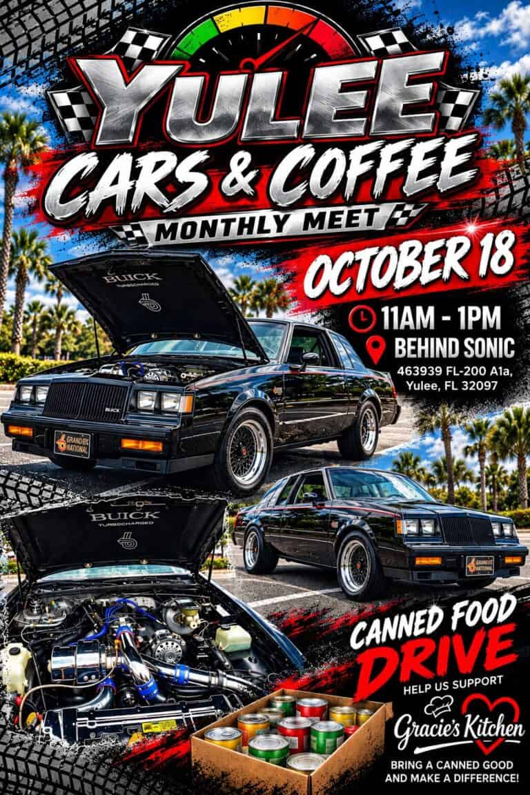 Yulee Cars & Coffee Monthly Meet car show in Yulee, FL