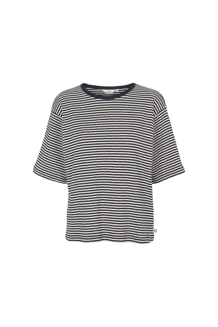 Silma SS Tee – Sky captain / birch   – 100% Cotton (Organic GOTS) – T-shirts