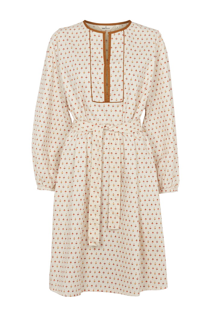 Spina Dress – birch/alaskan blue/lotus/orange/tapenad/summer   – 100% Cotton (Organic GOTS) – Kjoler