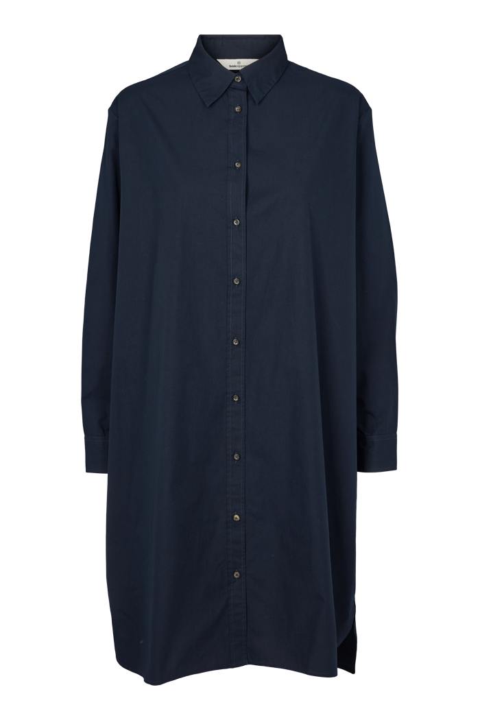 Vilde Oversized Dress – Sky Captain   – 100% Cotton (Organic GOTS) – Kjoler