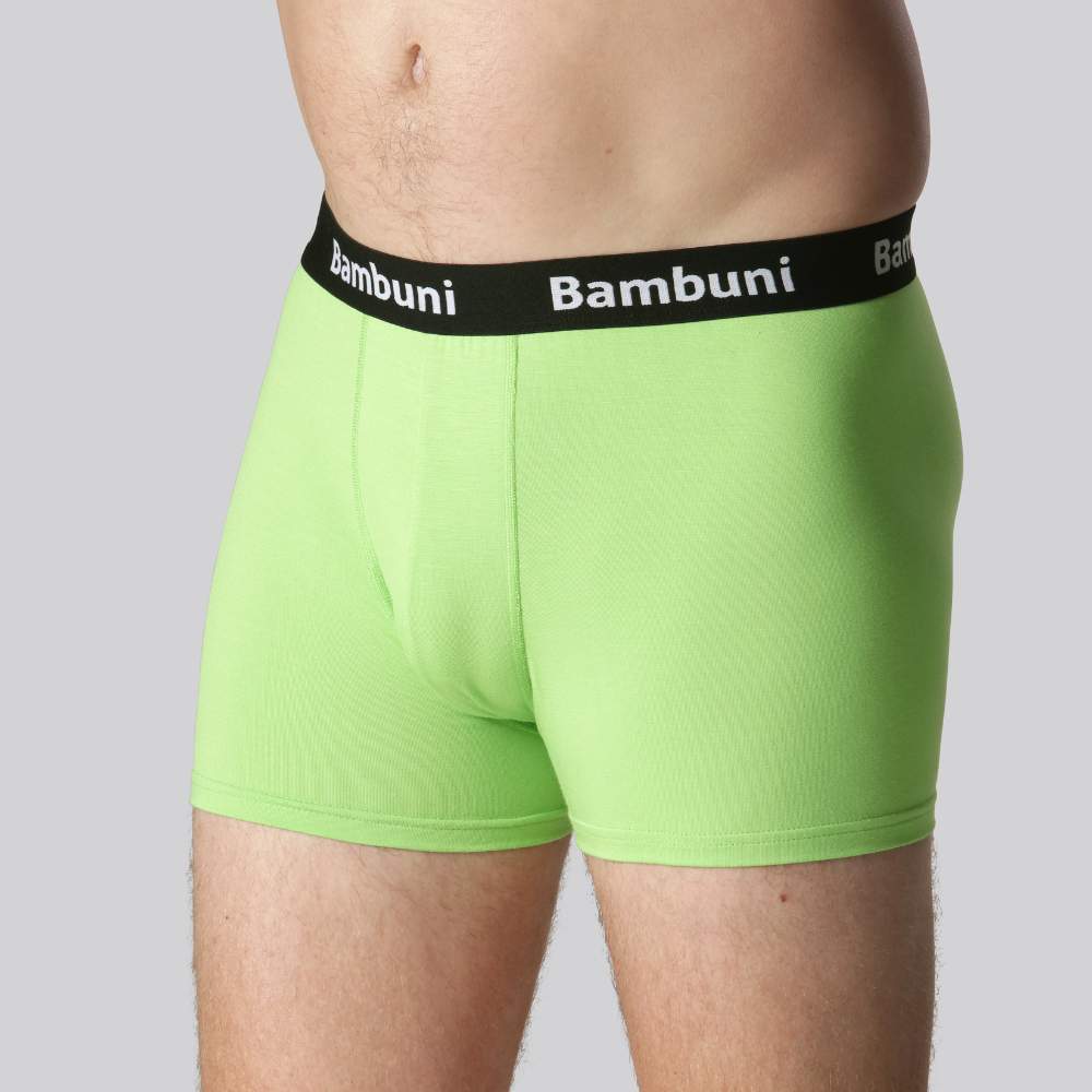 Bambus underbukser i lime til mænd