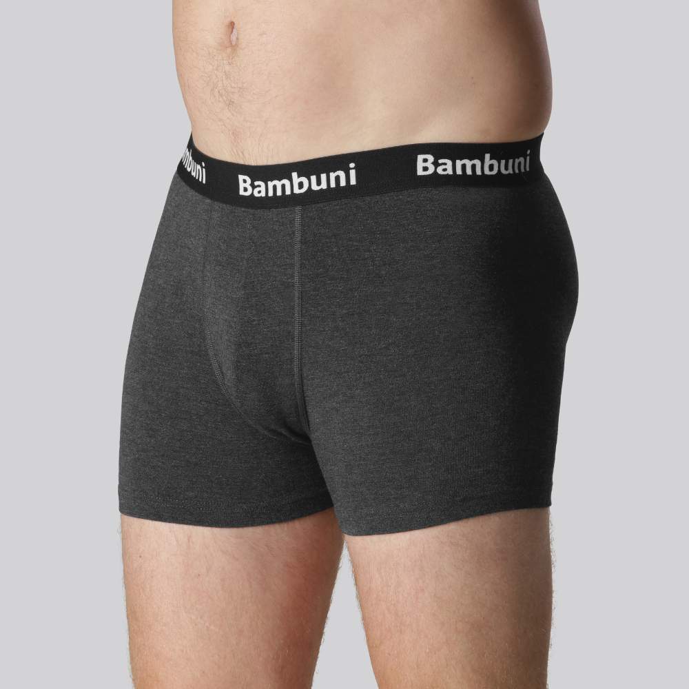 Bambus underbukser i koksgrå til mænd