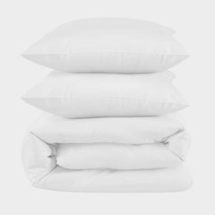 Bambus kingsize sengetøj i hvid 240×220