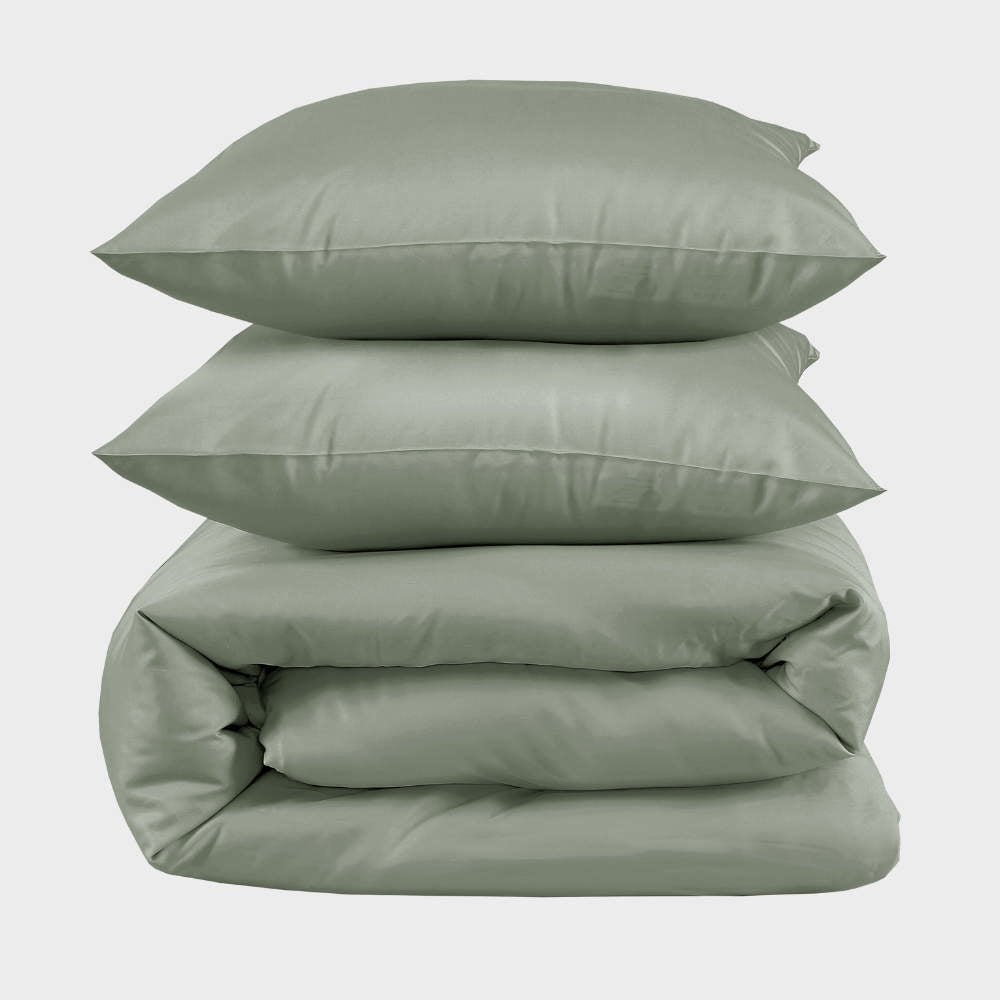 Bambus sengetøj i oliven 200×220 Bambus sengetøj i oliven 200×220