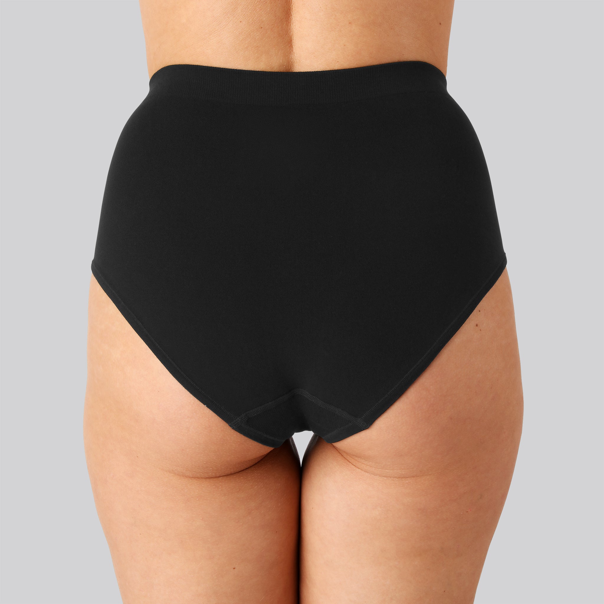 Bambus seamless maxi trusse i sort til damer
