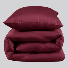Bambus sengetøj bordeaux 140×220