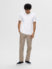 Slhnewpima Ss V-Neck Tee Noos