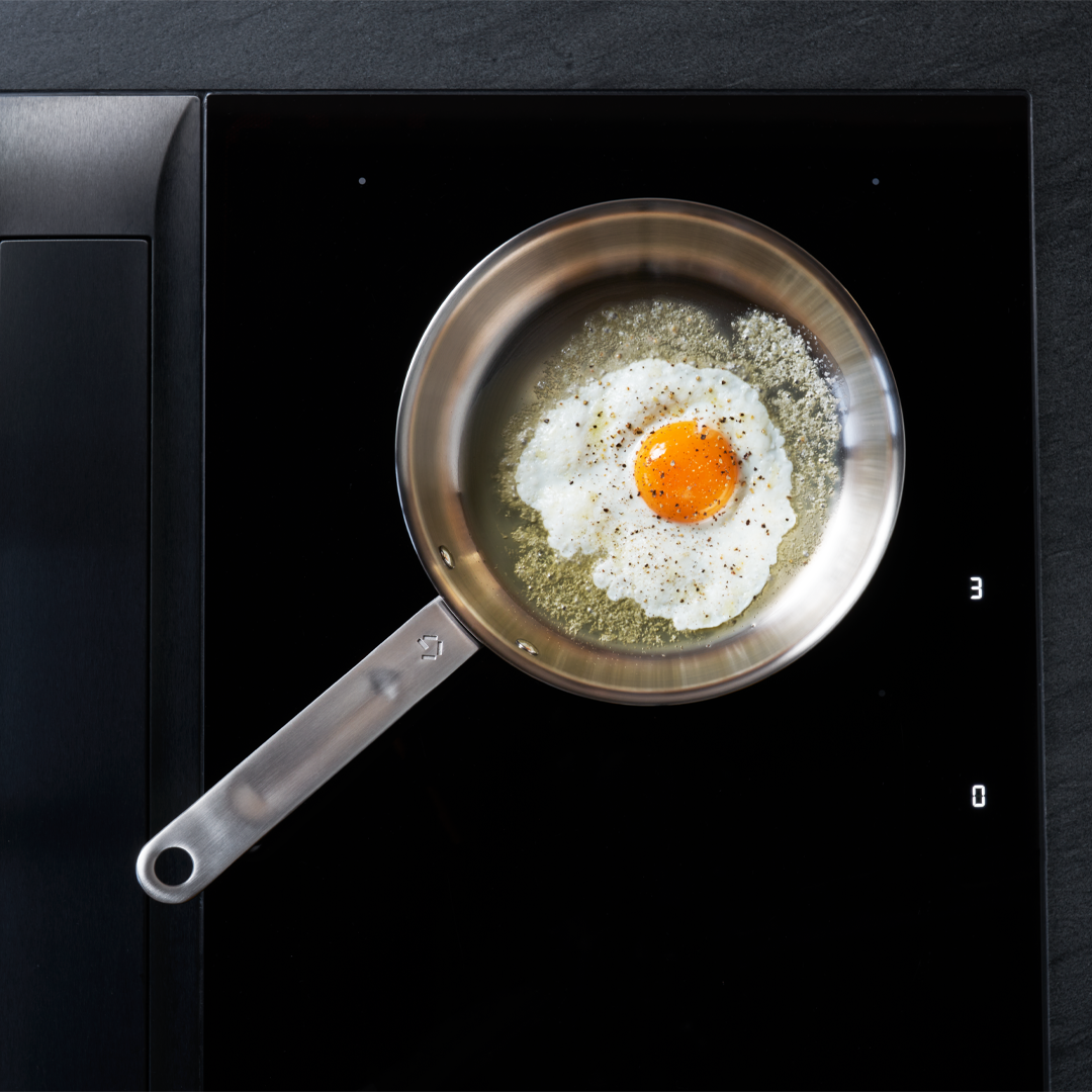 Stegepande i Rustfrit Stål – 20cm – 5-ply – Gastrotools