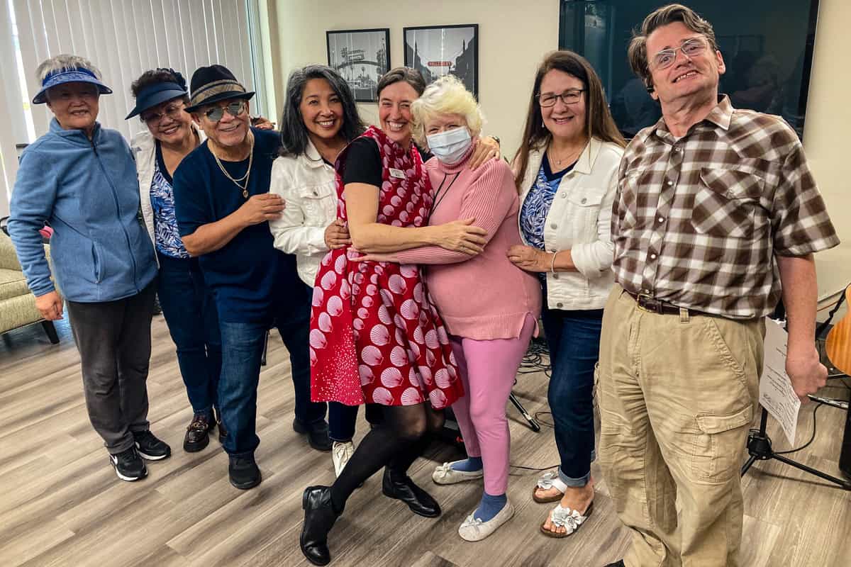 Photo of Letitia Rogers with community residents