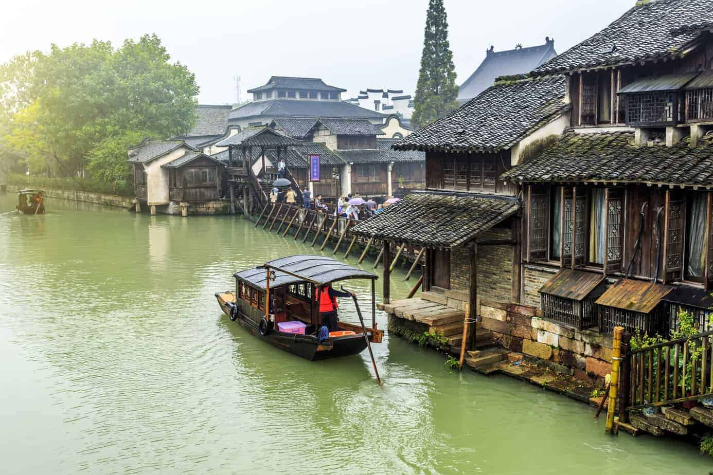 Wuzhen's beautiful rivers and ancient architectural landscapes.