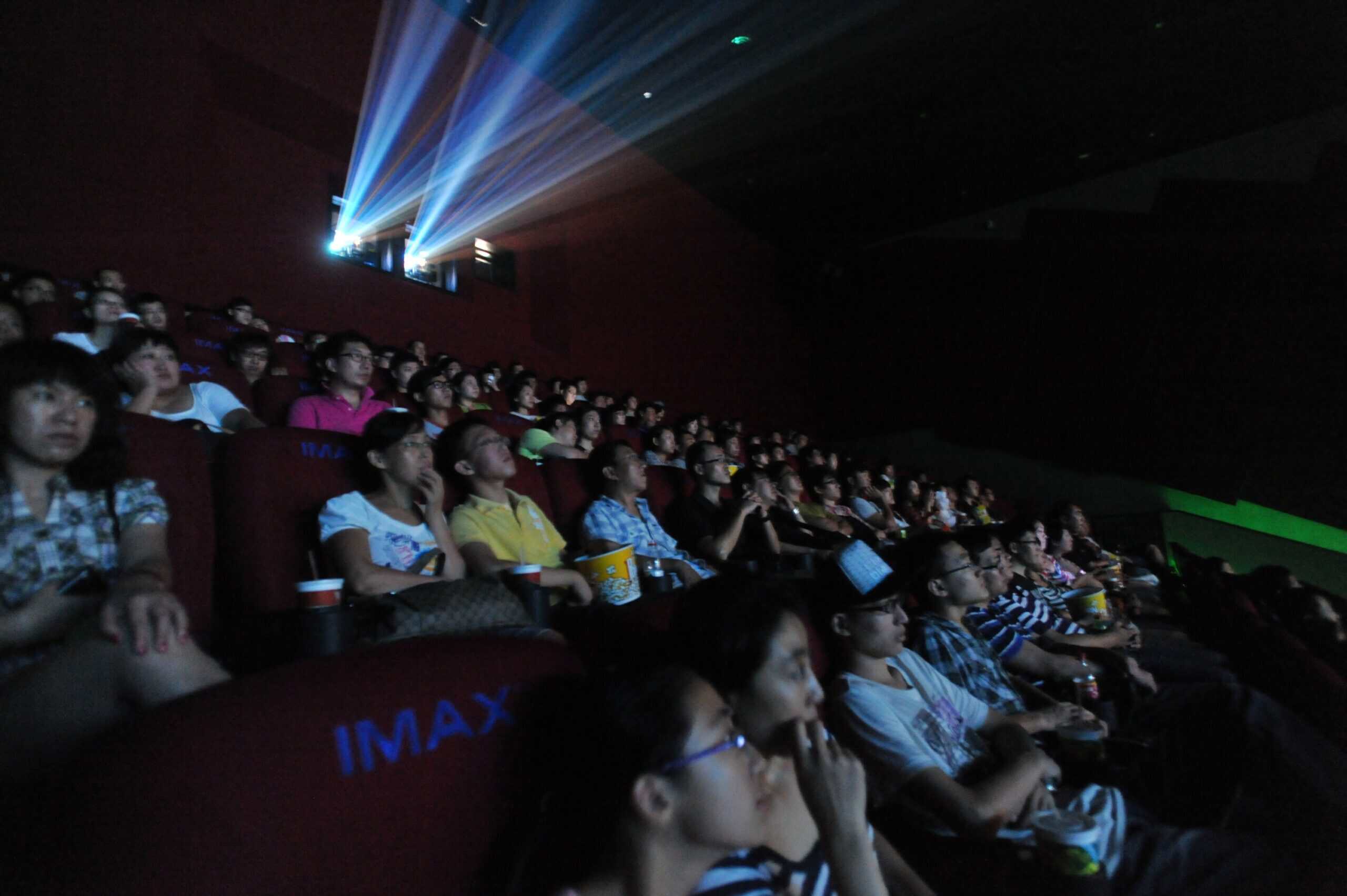 Moviegoers in Shenyang city, Liaoning province, China.