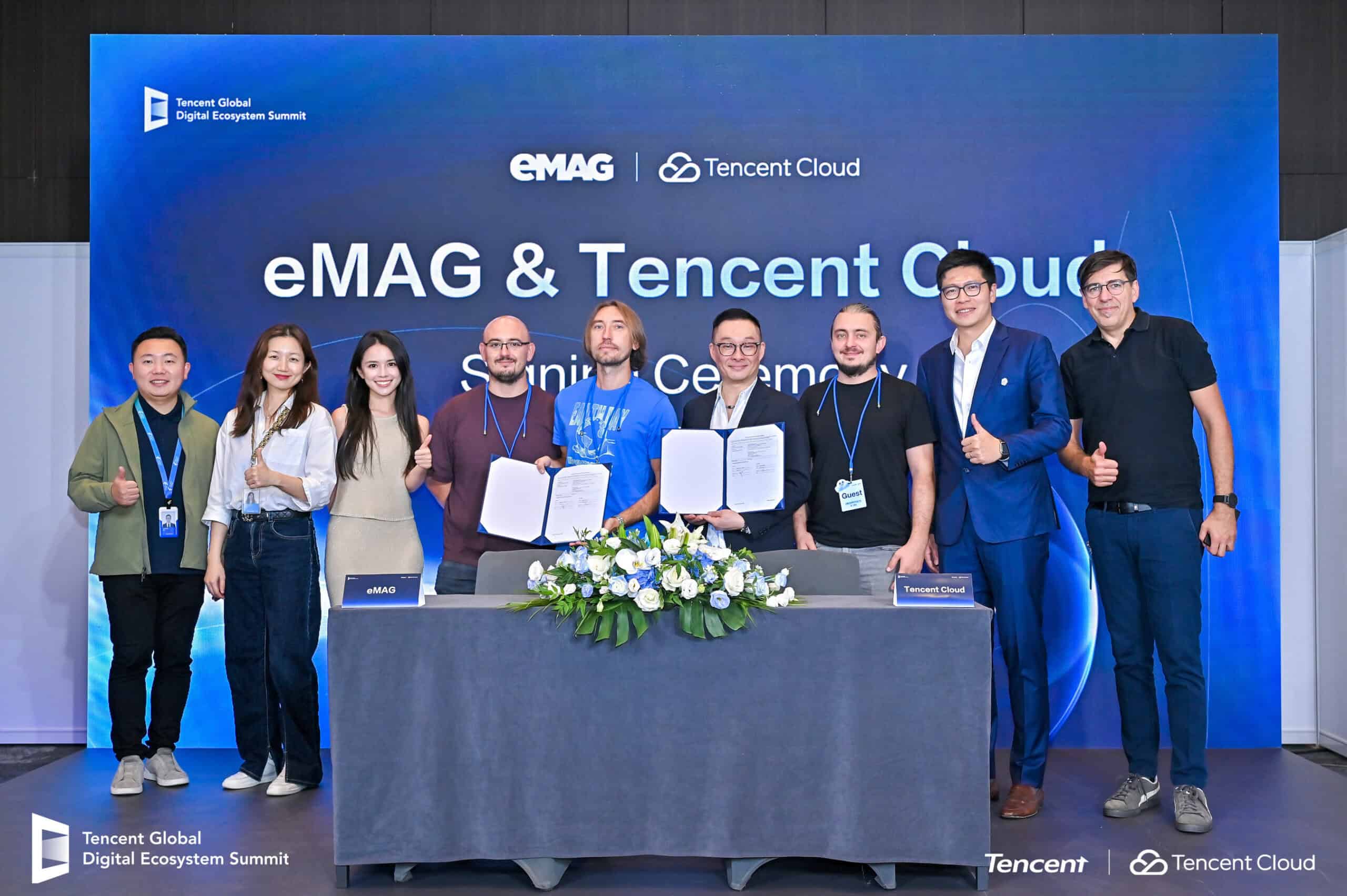 Tencent Cloud announced a strategic partnership with eMAG