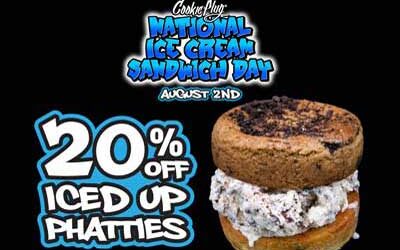 Celebrate National Ice Cream Sandwich Day with 20% Off Iced Up Phatties at Cookie Plug