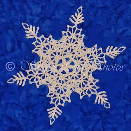 A collection of various crochet snowflake designs showcasing intricate patterns and unique styles from the Snowcatcher Snowflake Directory.