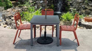 35 lb Umbrella Base with 10 in Stem – Black – Product Image