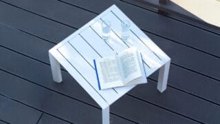 Sunset 20 x 20 Low Table – Glacier White – Product Image
